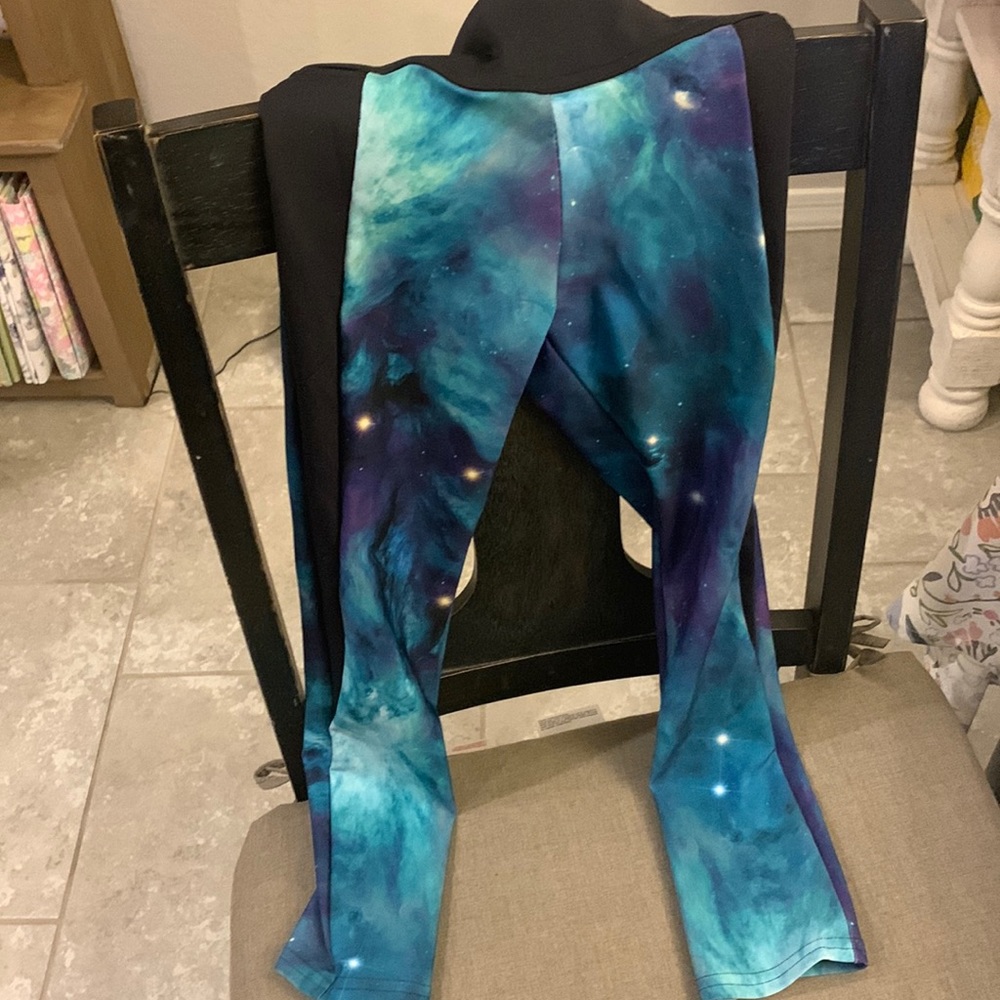 BlackMilk Teal Galaxy combat pants
